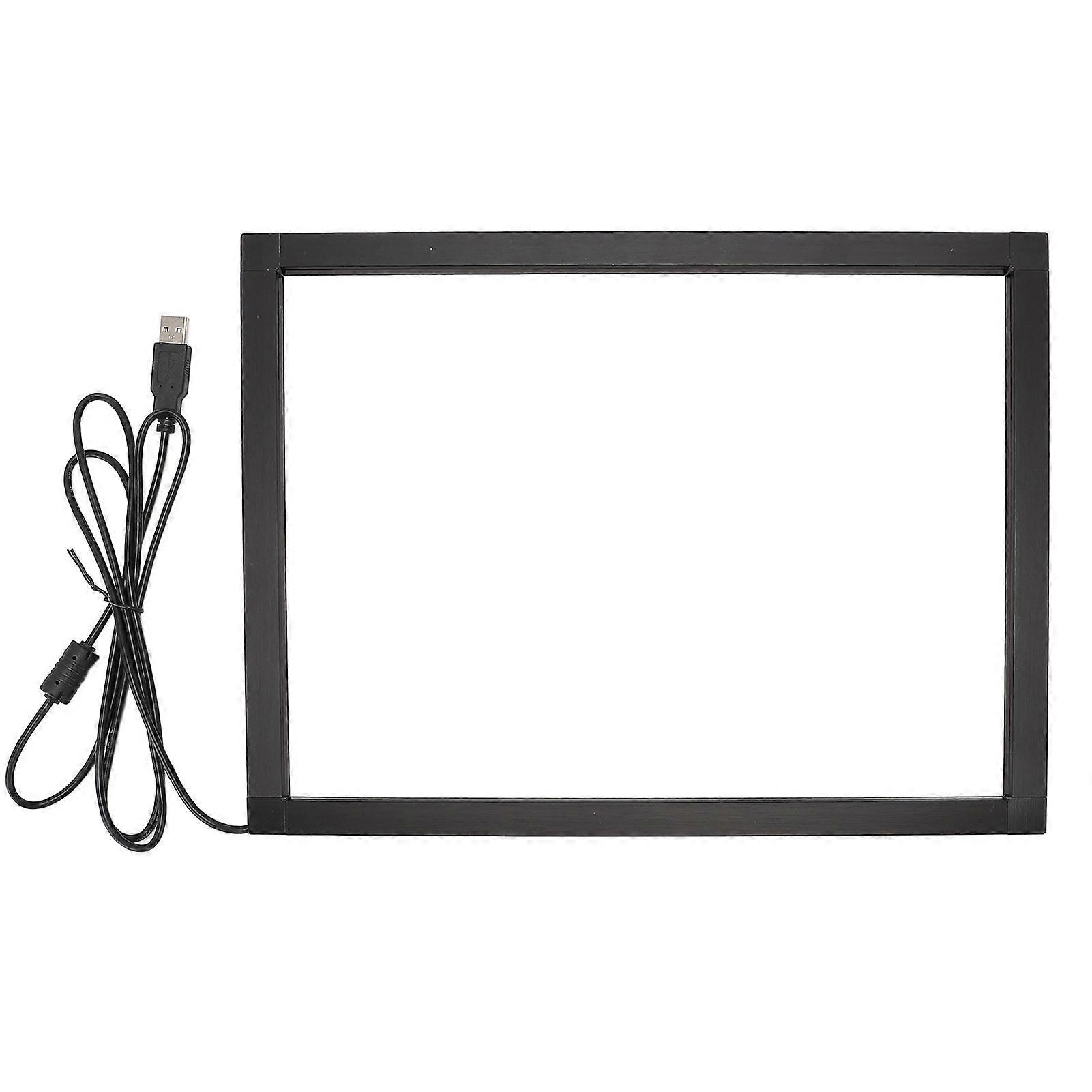 Cadre tactile infrarouge Interface USB Plug and Play Superposition d’écran tactile IR interactif pour tableaux blancs tactiles Kiosques de signalisation numérique 55 pouces