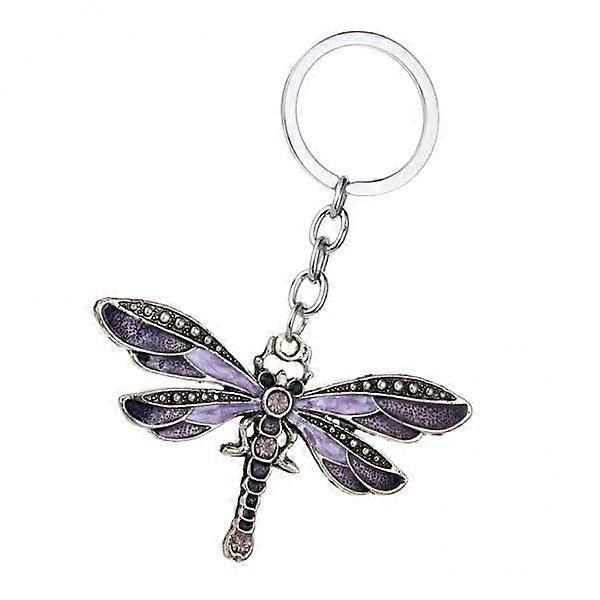 4x Keychain Pendant Keyrings Wallet Attachments in Durable Metal with Lobster Clasp and Colorful Designs