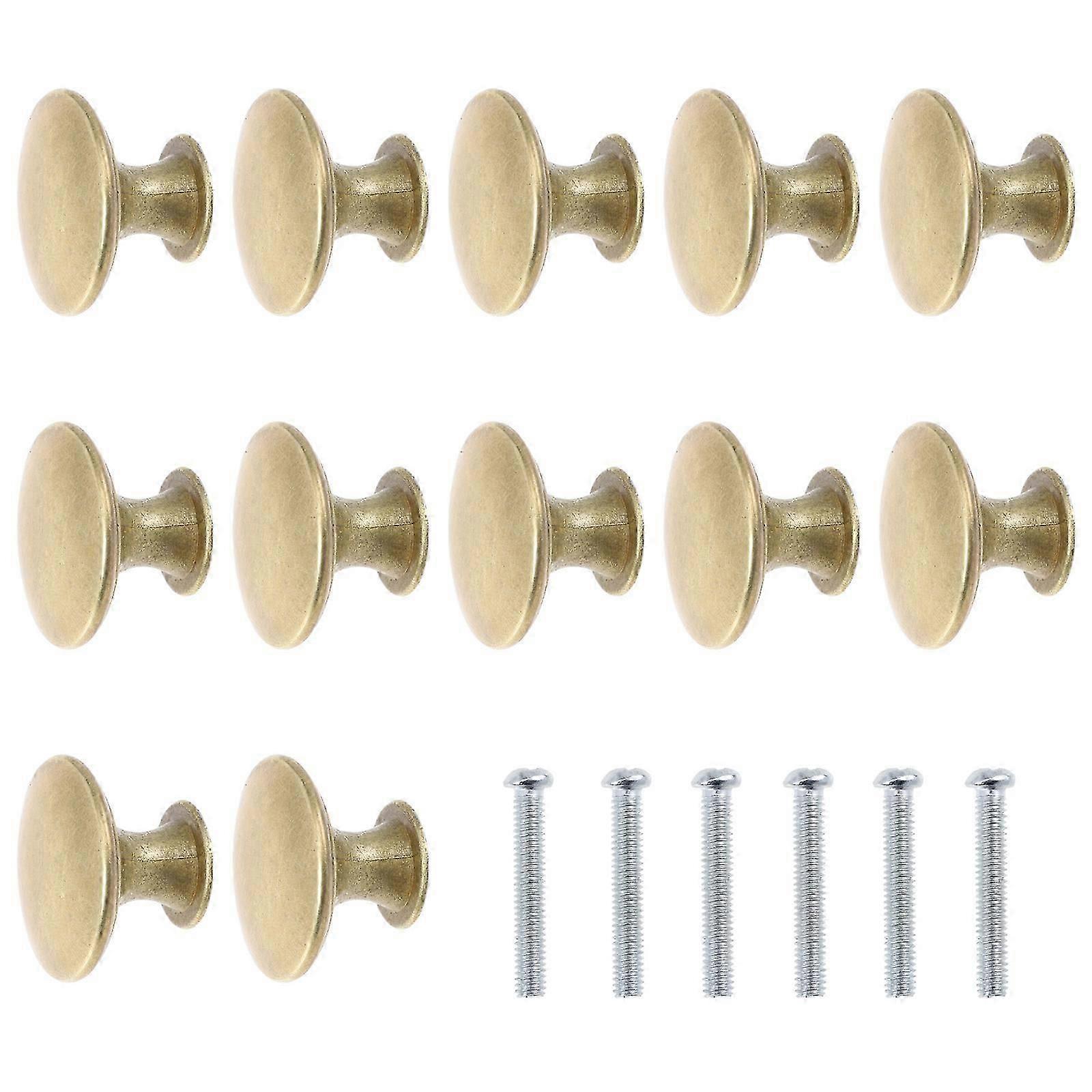 12 Pcs Brass Drawer Knobs Kitchen Door Handles Kitchen Cabinet Pulls Bar Cabinet Handle Drawer Handles Pulls Metal Drawer Pulls