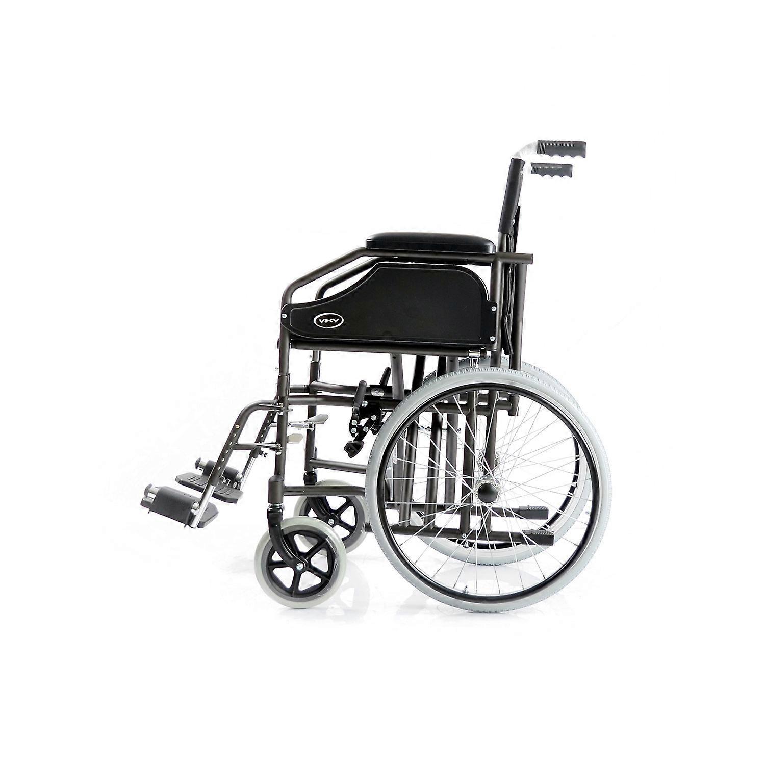 Viky Slim - Compact Folding Wheelchair with Double Cross Frame