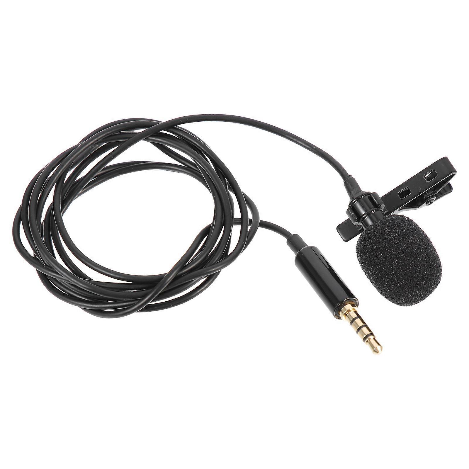 Portable Lapel Microphone for Smartphones and Tablets – Lightweight Lavalier Mic for Live Broadcast, Vlogging, Interviews, and Classroom Use