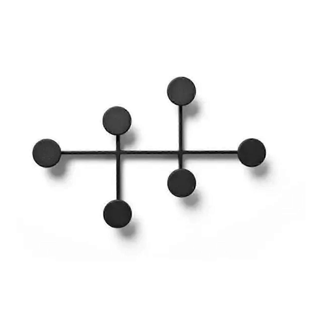 北欧の壁に取り付けられた金属製のコートラック、衣類収納オーガナイザー、省スペースの装飾が施された多機能玄関ハンガー