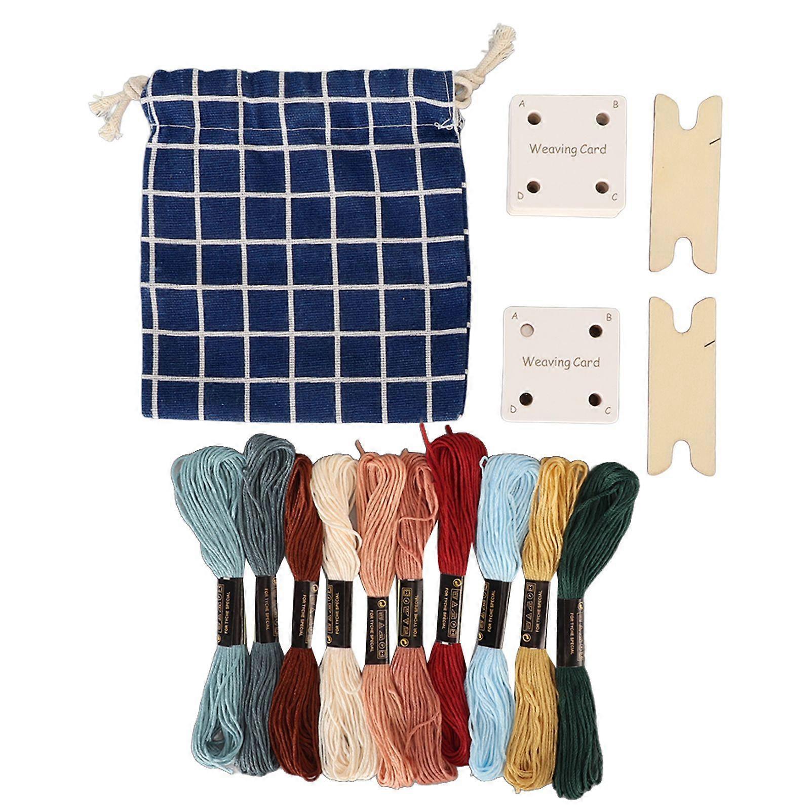 2025 Latest Model  30pcs Weaving Cards Set Lightweight Portable Tablet Loom