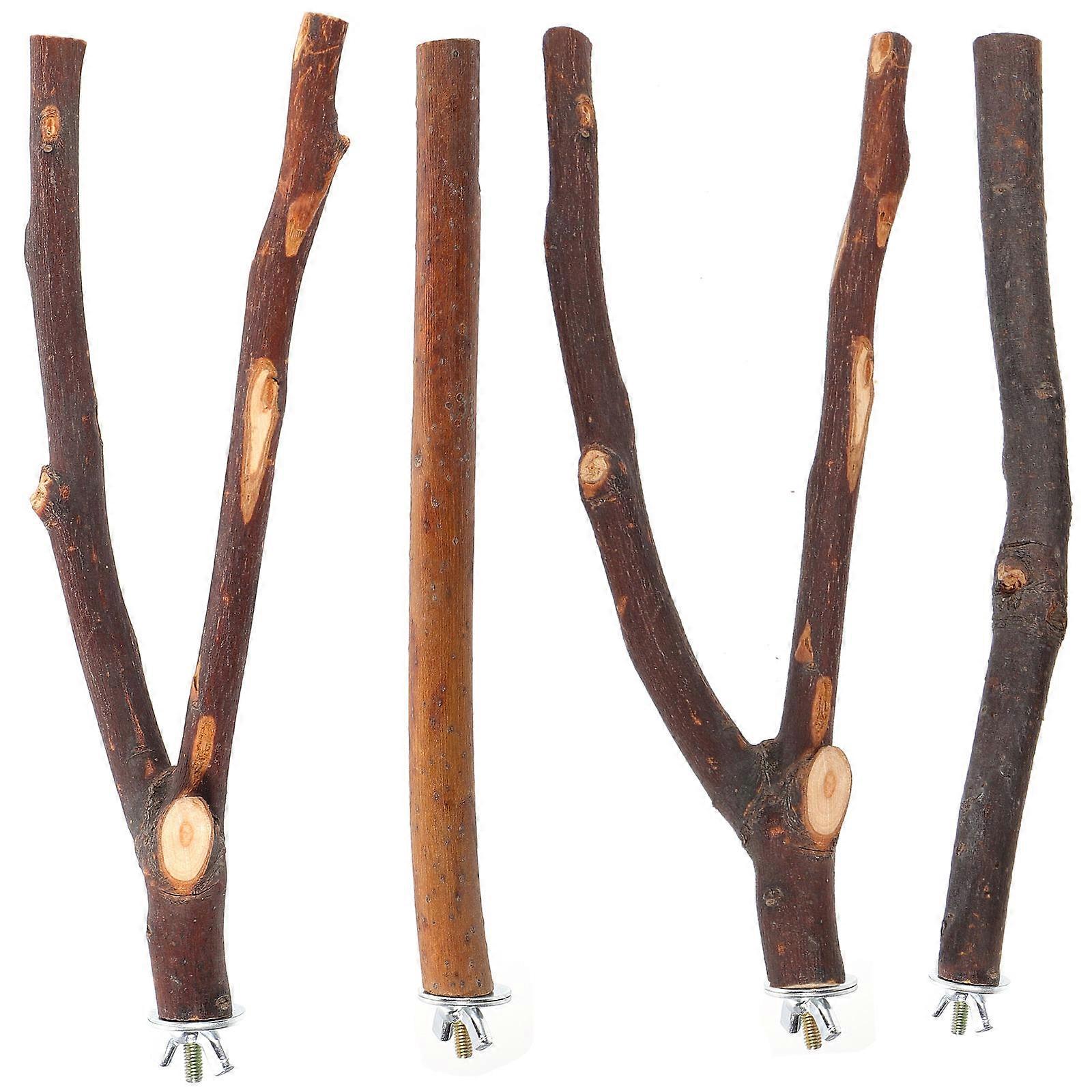 Parrot Perch Rod for Pet Use Made of Composite Material Assorted Color 4pcs