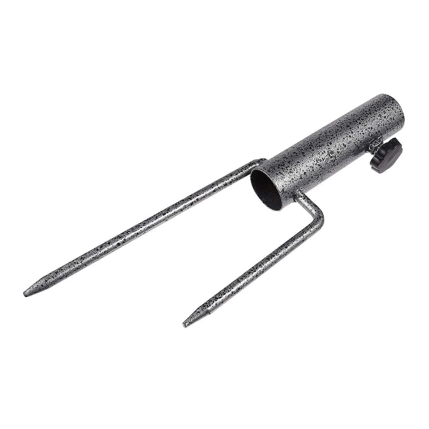 Robust Umbrella Stand with Ground Spike for Garden, Beach, and Patio – Durable Holder for Sunshade and Flags