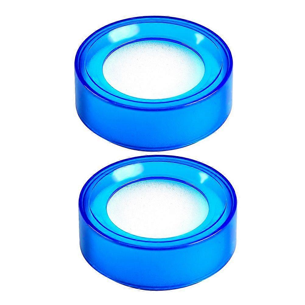 2pcs Round Desktop Sponge Finger Wet Moistener Count Money Easily Finger Moistener For Banking And Money Handling Office Home And Bank Use