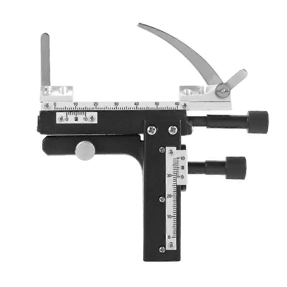Movable Microscope Table, Attachable Mechanical Table, High Precision Movable Caliper Ruler Aluminium Alloy for Microscope Accessories