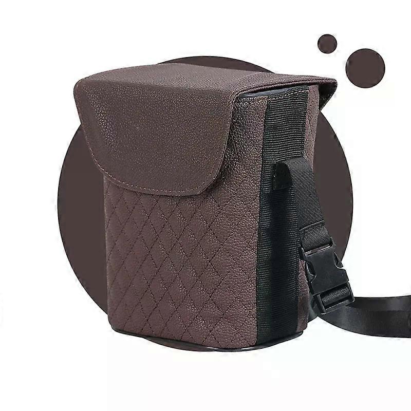 2 Sizes Waterproof PU Leather Car Trash Can Bin Auto Accessories Hanging Car Organizer Box Built-in Removable Plastic Bucket