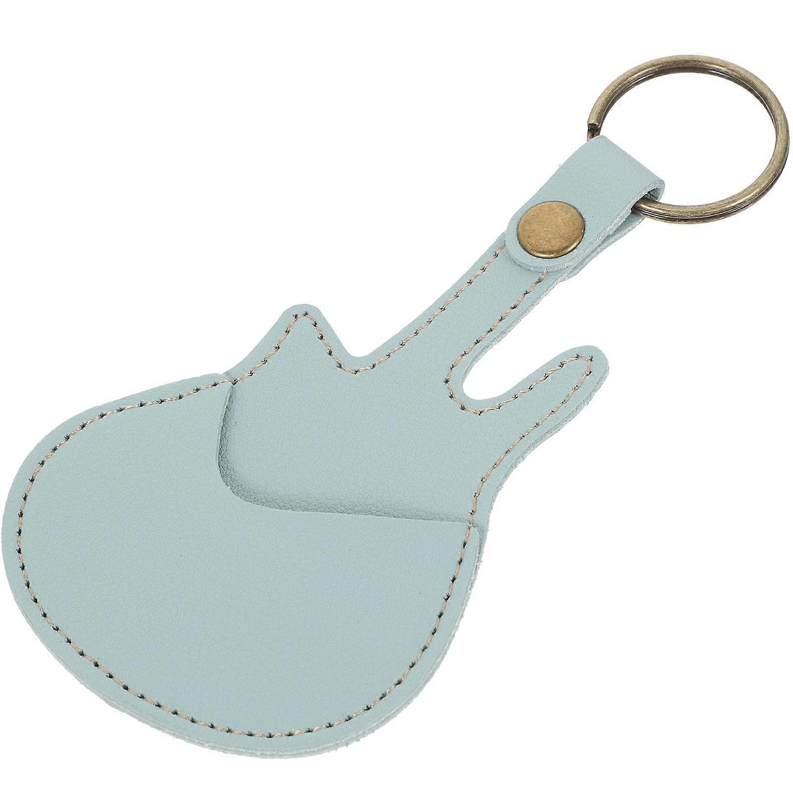 Keychain Guitar Pick Holder Everyday Use Plectrum Organizer Durable Design 1Set