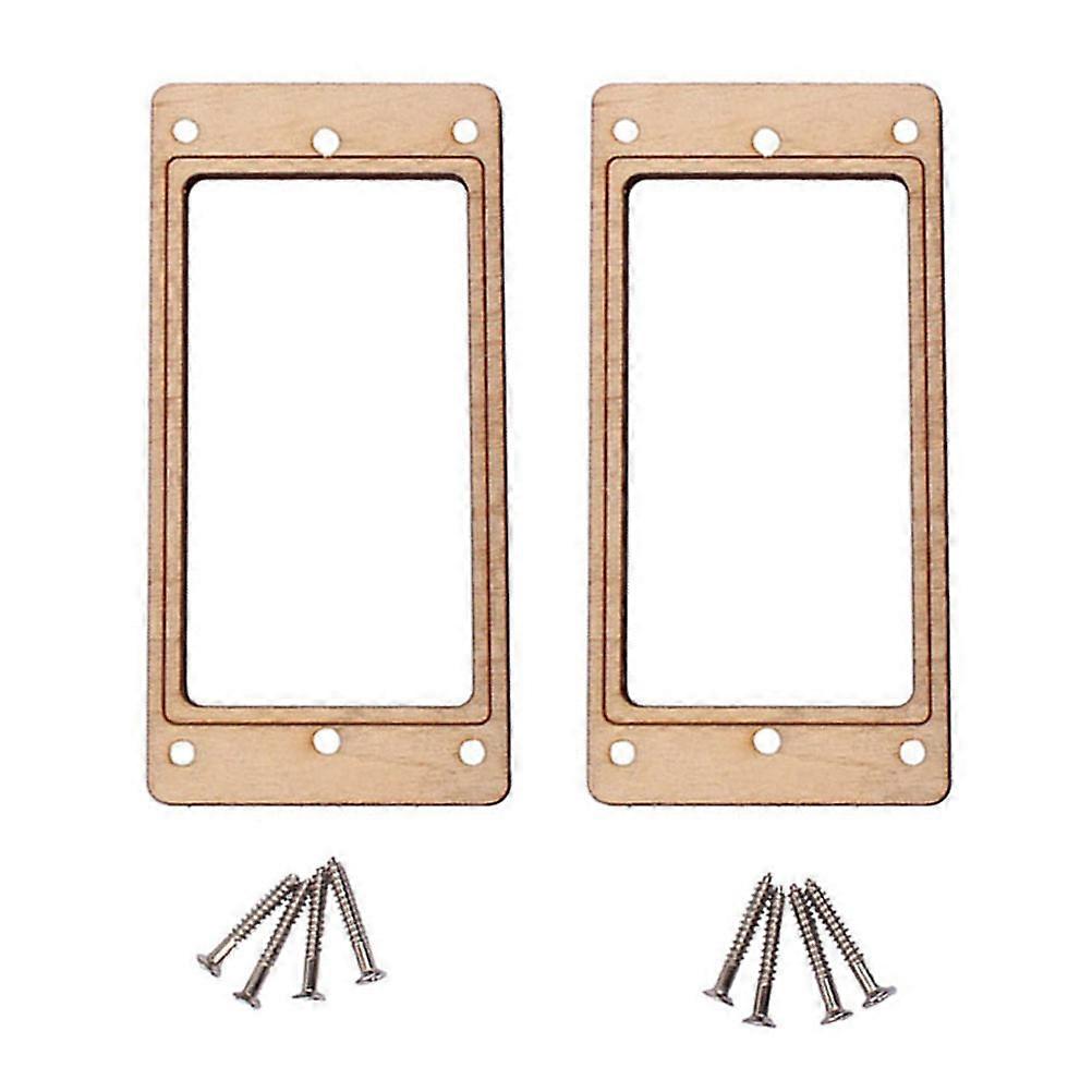 Maple Wood Pickup Mounting Ring for Humbucker Frame with Screws – Elegant Guitar Accessory for DIY Guitarists and Luthiers