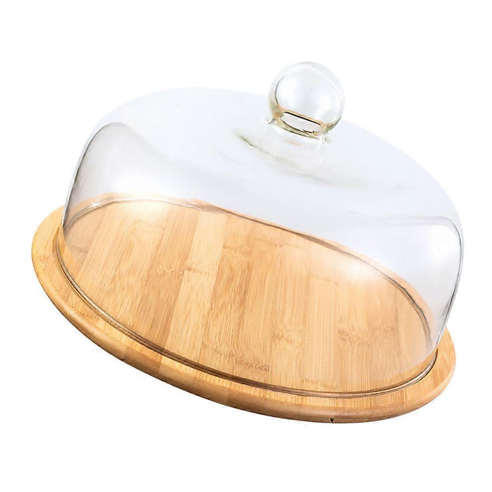 Transparent Glass Cake Display Plate for Storage Use with Stable Structure and Large Capacity Perfect for Parties