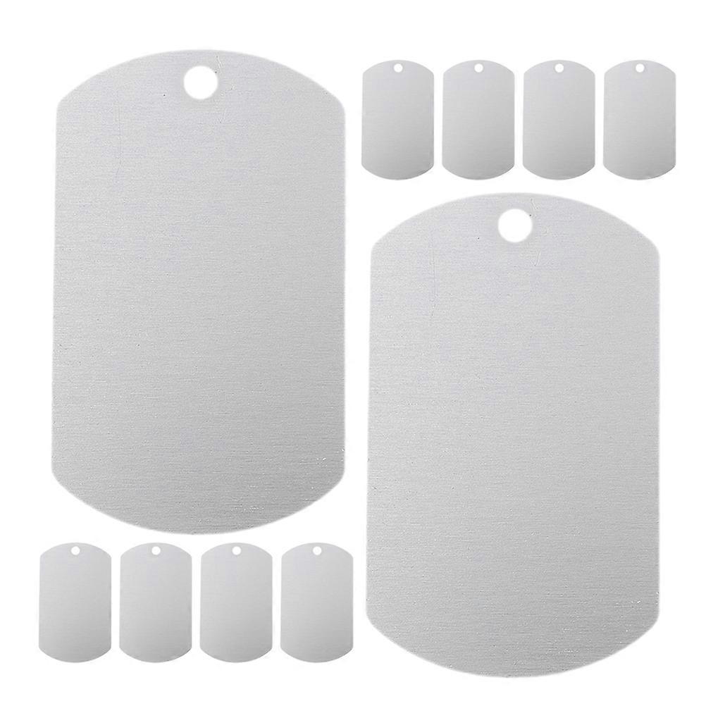Aluminum Dog Tag Blanks Strong Material Versatile Usage Daily Use Pet Management 12Pack