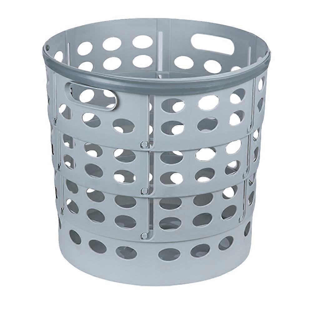 Foldable Laundry Basket for Clothes Storage Made of PP Material White 1pc