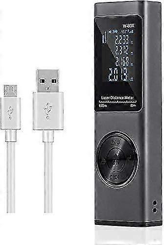 80m Laser Rangefinder, USB Rechargeable Digital Laser Meter, LCD Backlight, Electronic Angle, Measur