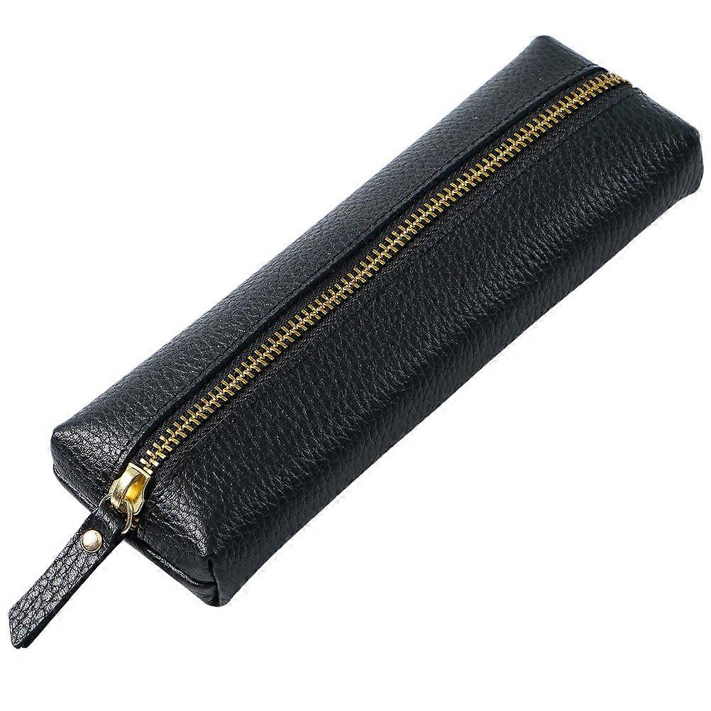 Scratch Resistant Litchi Texture Pencil Case with Zipper – Lightweight, Washable Stationery Organizer for Pens, Rulers, Scissors – Ideal for School