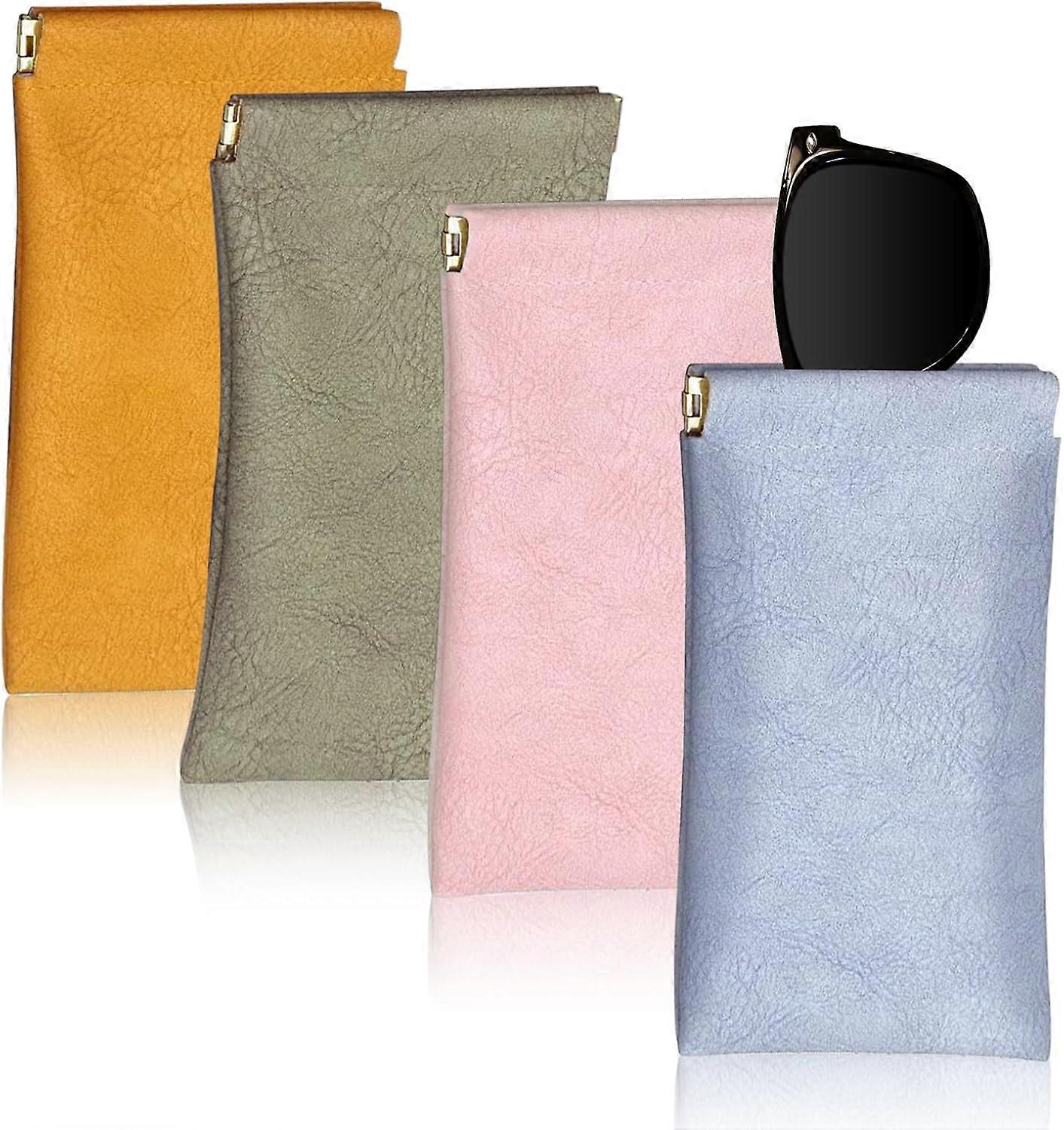 4-pack glasses case snap-on glasses bag