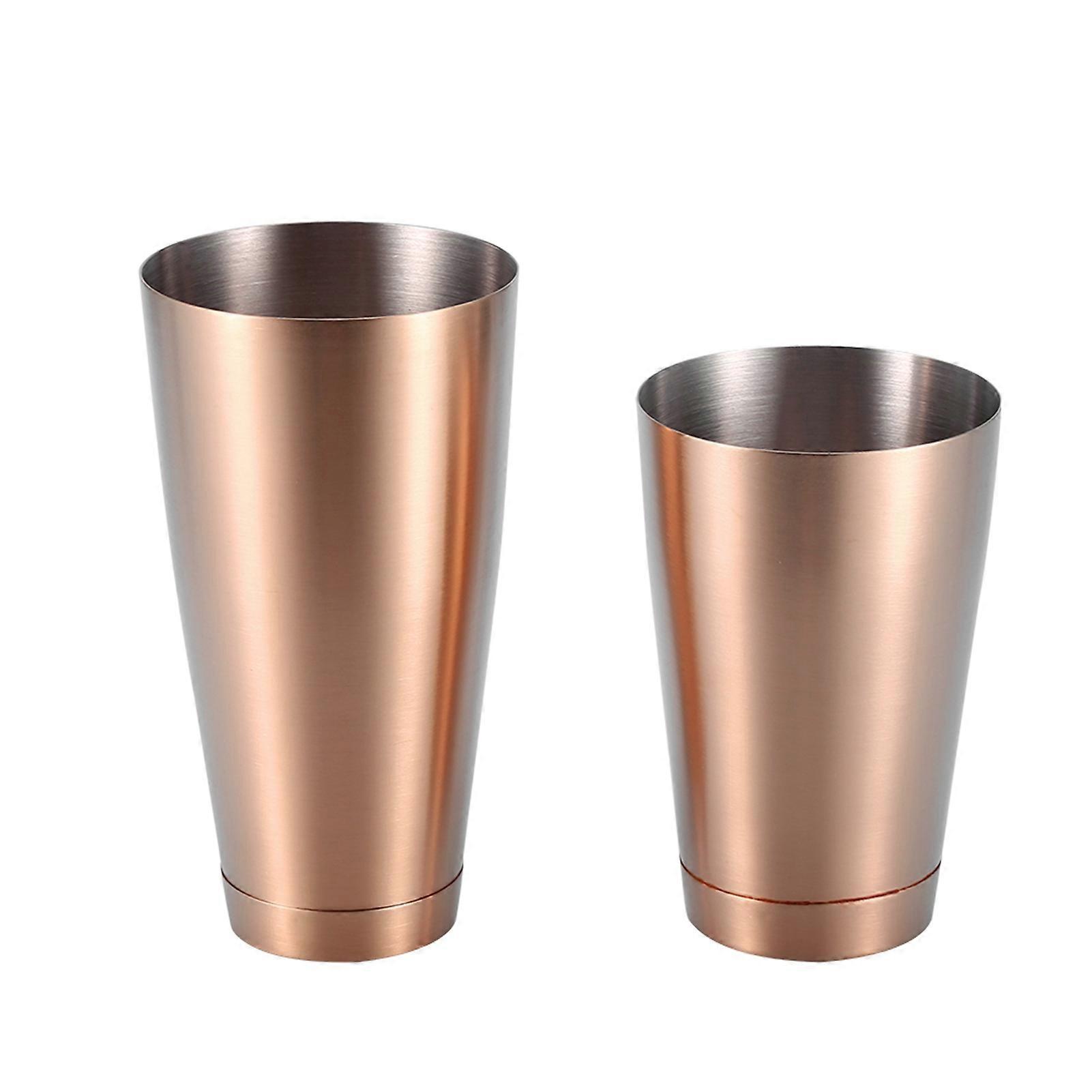 Shaker à cocktail robuste et durable en acier inoxydable (rose doré)