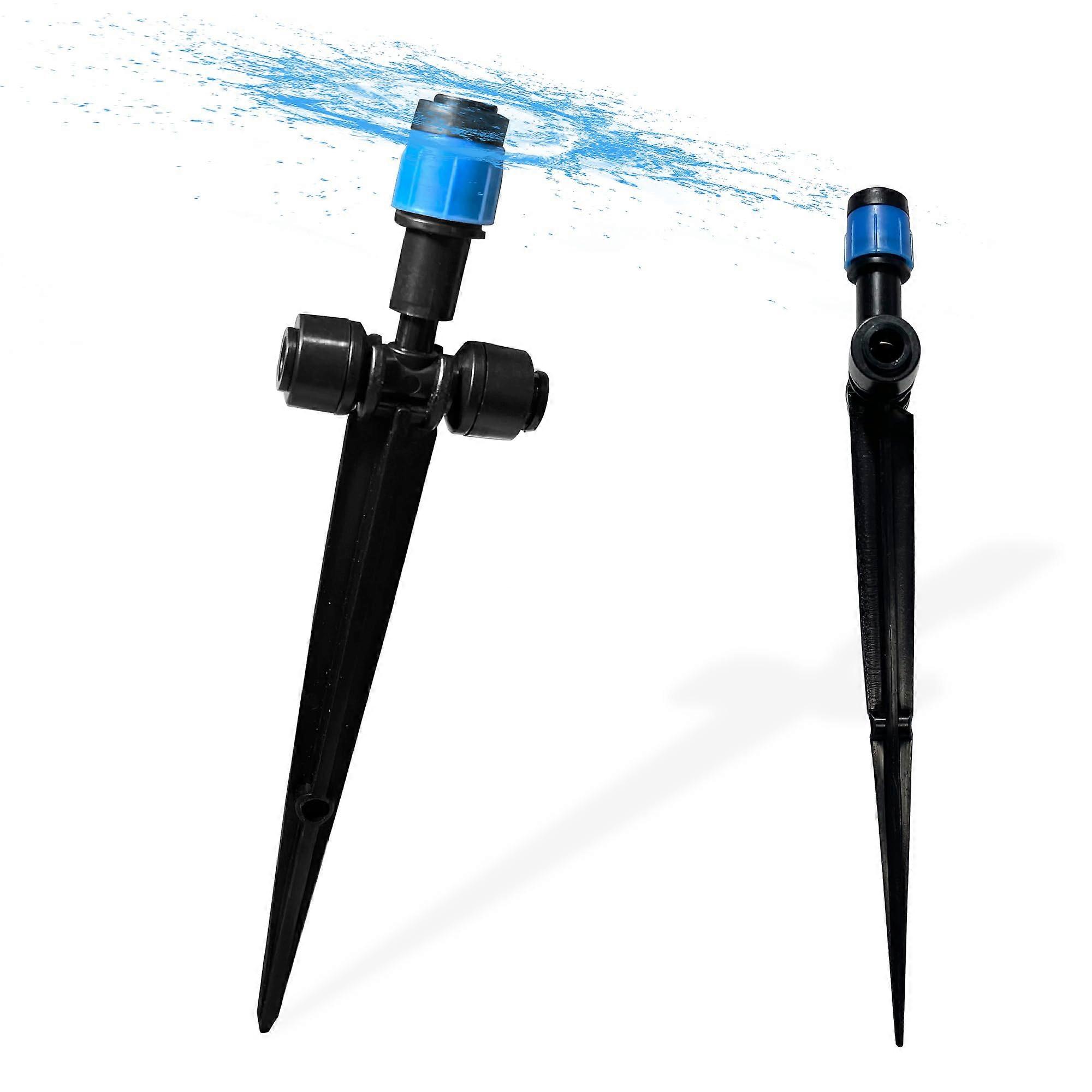 20PCS TwoWay Drip Irrigation Vortex Emitters for 1/4' Hoses