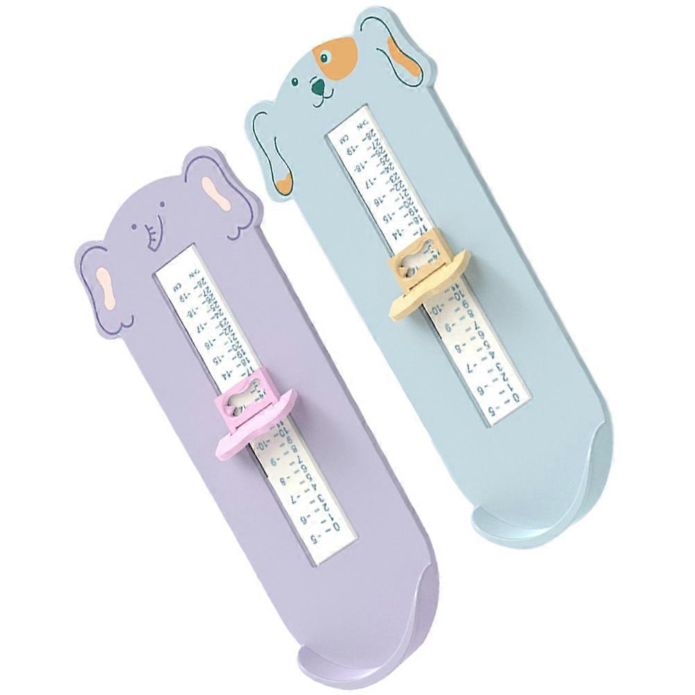 Shoe Measuring Devices Foot Measurement Gauge for Kids 2Pcs Assorted Color
