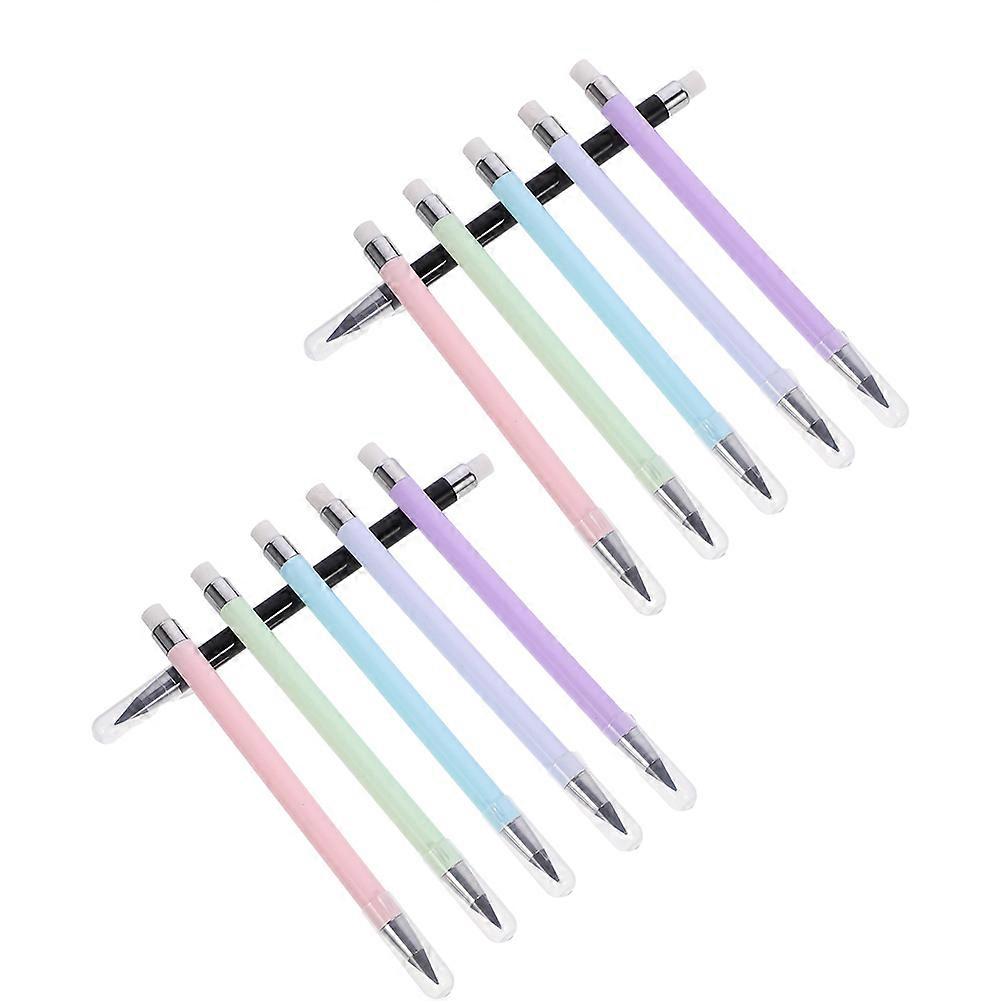 Inkless Everlasting Colored Pencils 12pcs Resistant Sketching Pencils with Eraser, Lightweight & Portable for Writing, Drawing & Doodling Ideal for