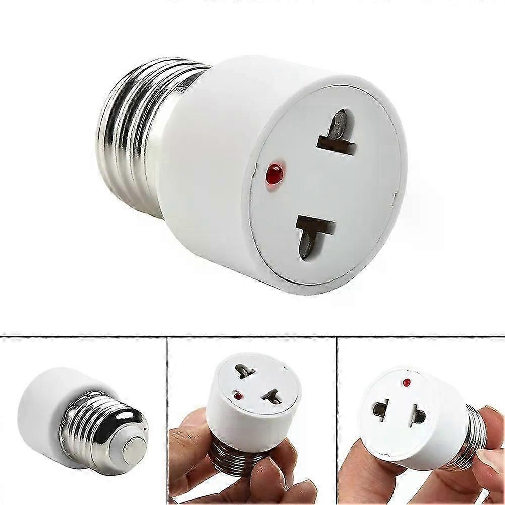 E27 Bulb To US/EU Plug Light Fixture Bulb Base Lamp Socket Adapter Convert E27 Base To Regular US/EU Plug
