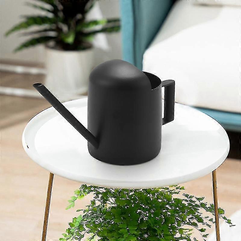 Mini Watering Can, 300 Ml Black Stainless Steel Watering Can, Long-mouth Watering Can, Suitable For