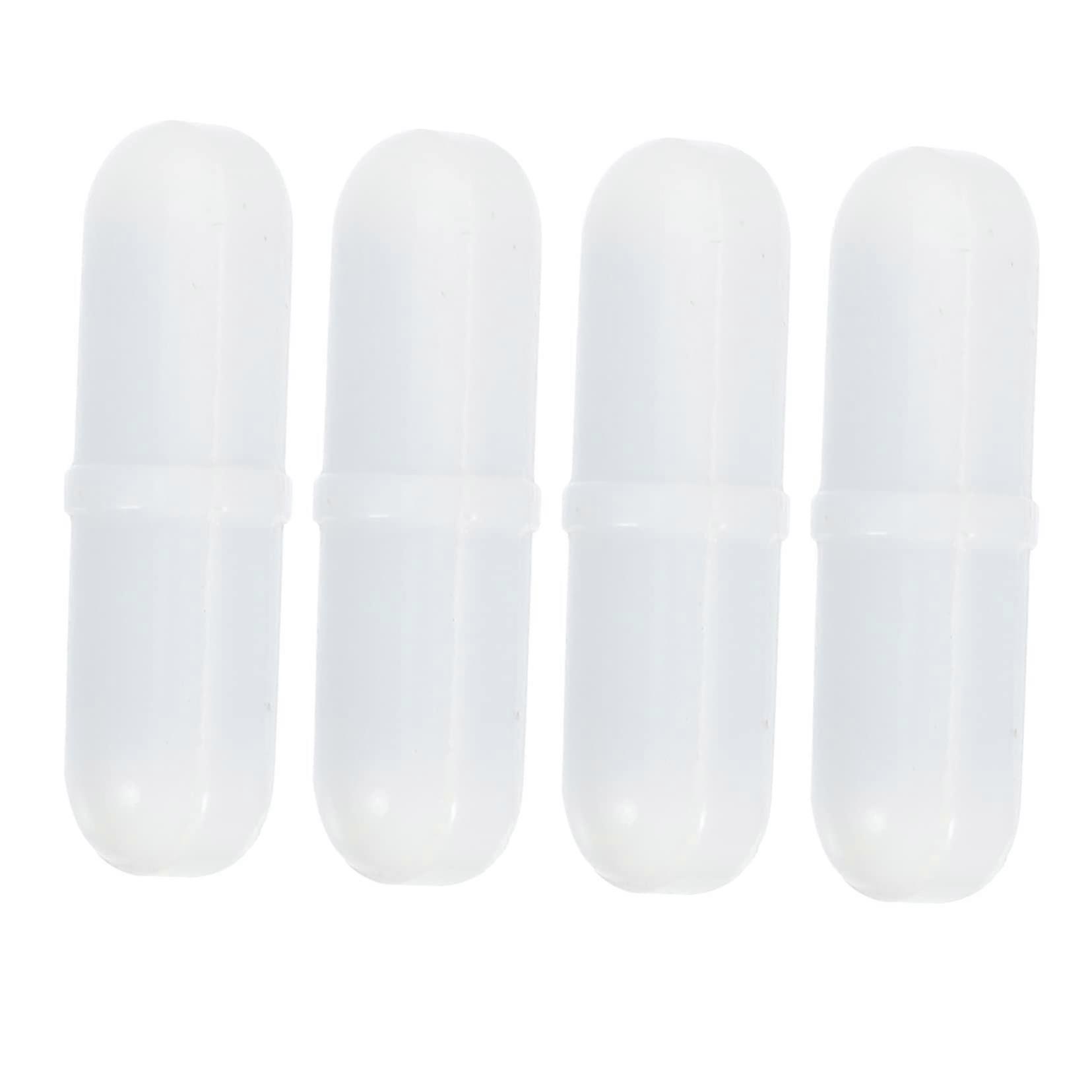 PTFE Magnetic Stirring Rods Set of 3 for Lab Use, Chemical Resistant Cylindrical Mixers, 4-Pack, 3 Sizes