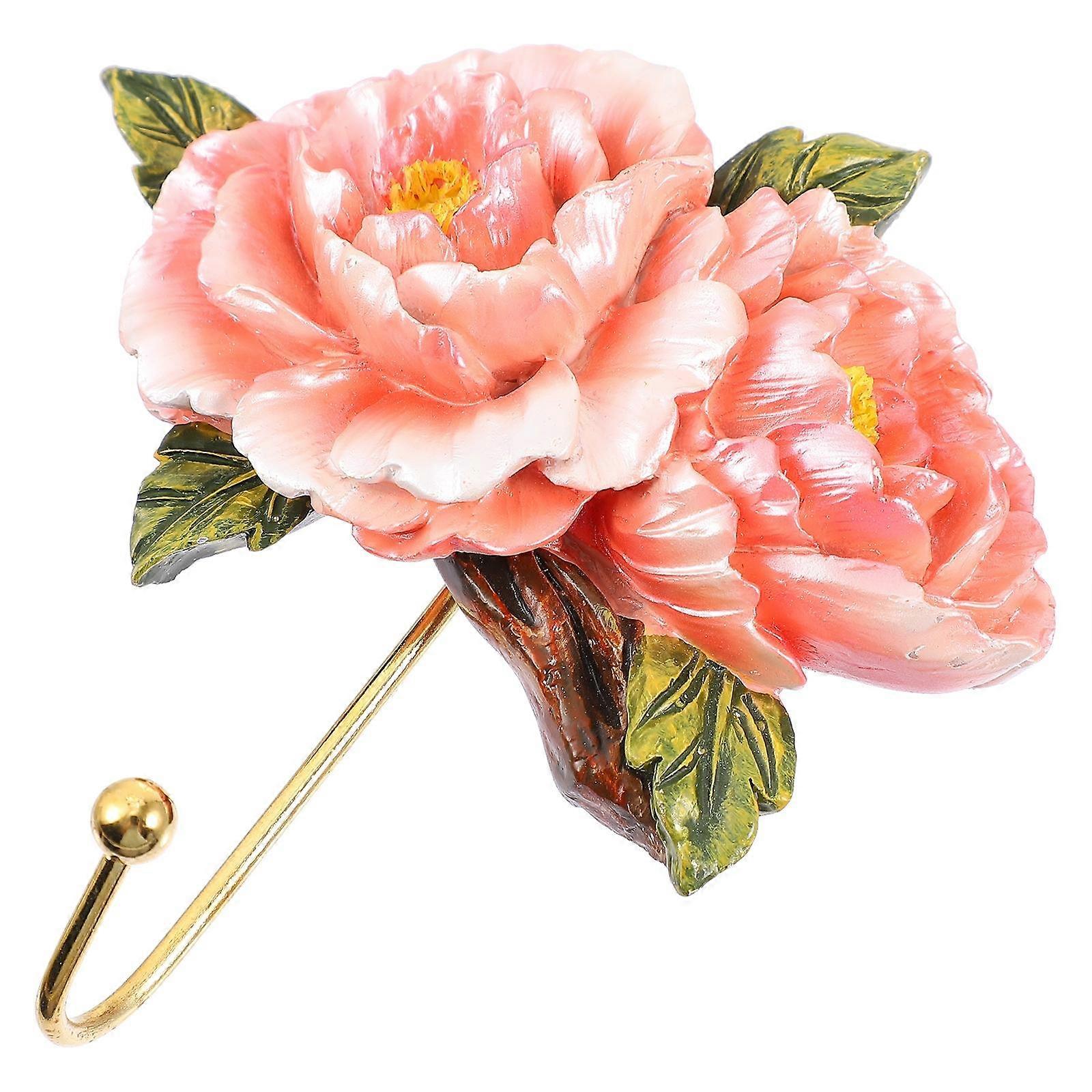 Flower Vase Key Hooks Creative Decor Hook Practical European Style Hanger Multi Color 1Pcs Wall Mounting Load-Bearing