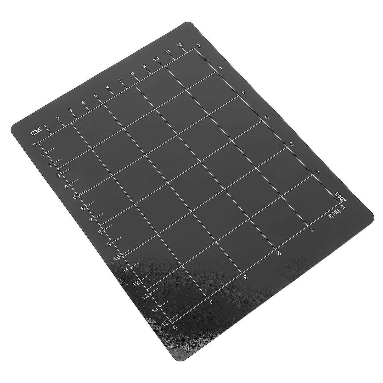 Crafting Cutting Board Magnetic Mat Paper Fabric Leather Cutting Long-term Cutting Rectangular Shape Black 19.50X15.00X0.10CM 1Pack