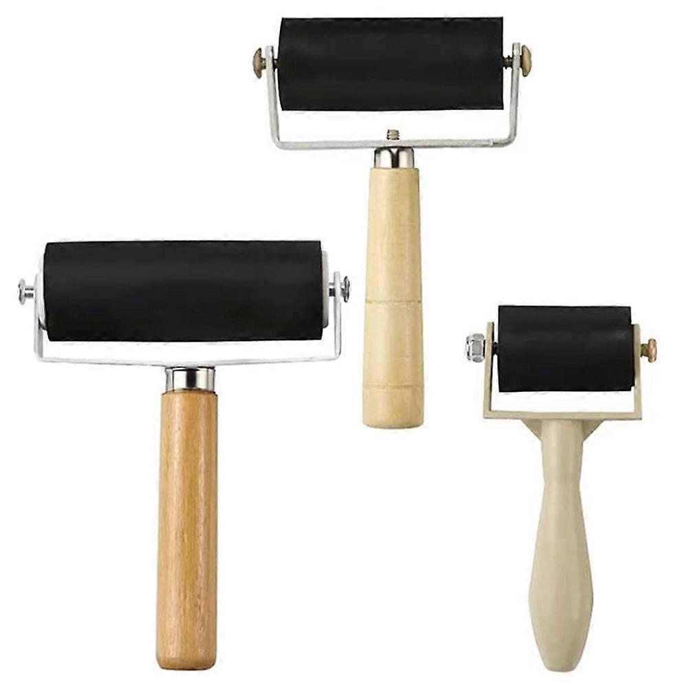 Household Rollers Art Tools For Artists Wear-Resistant 3.5x10x15cm 3Pcs