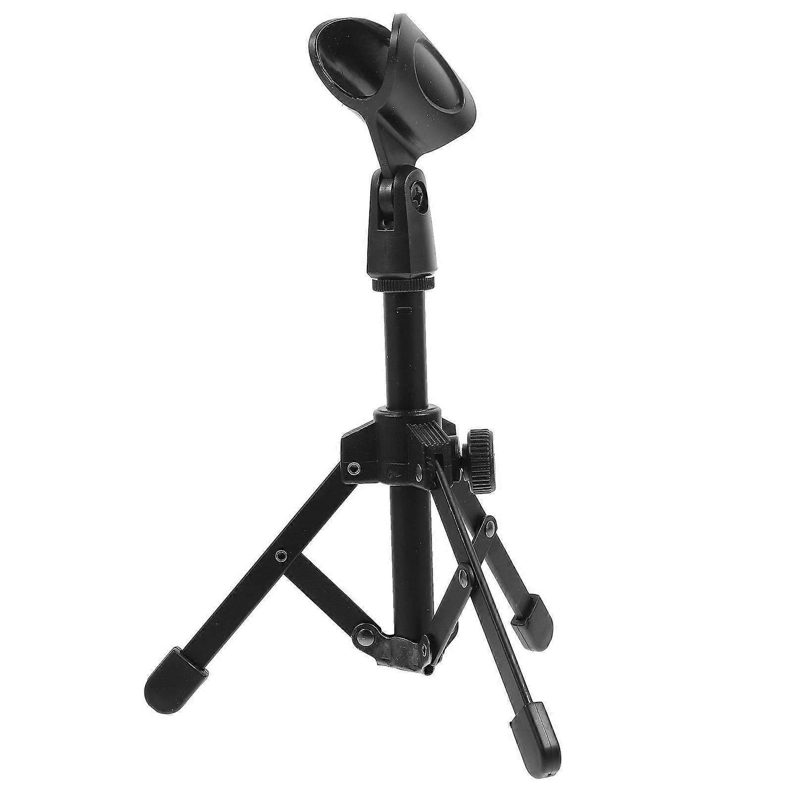 Foldable Desktop Microphone Stand Tripod Mount for Home Streaming and Performance