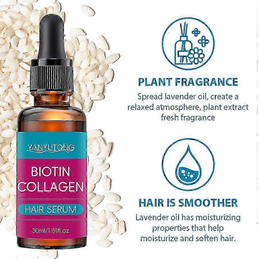 سيروم الشعر البيوتين والكولاجين + لوح شامبو البيوتين لنمو الشعر ، وتكثيف الشعر وتقويته ، وإصلاح وتغذية فروة الرأس ، والشعر الجاف والتالف ، والشعر العميق
