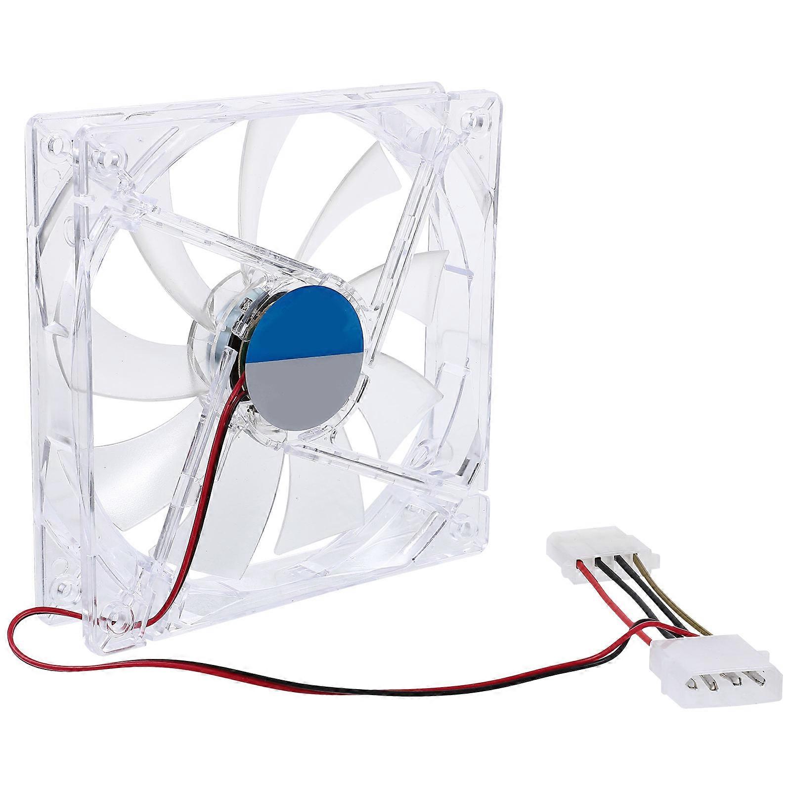 Electronics Cooling Fan Cpu Cooler Fan Abs Material 12x12x2.5cm Blue 1Pack