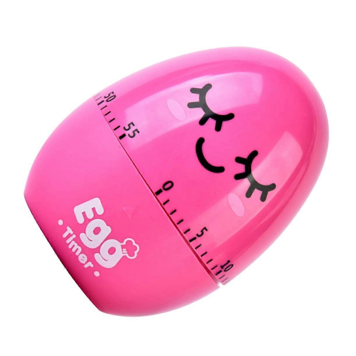Mechanical Kitchen Timer Rosy Design 6.5x6.5CM Manual Cooking Timer Alarm for Kids Friendly Use