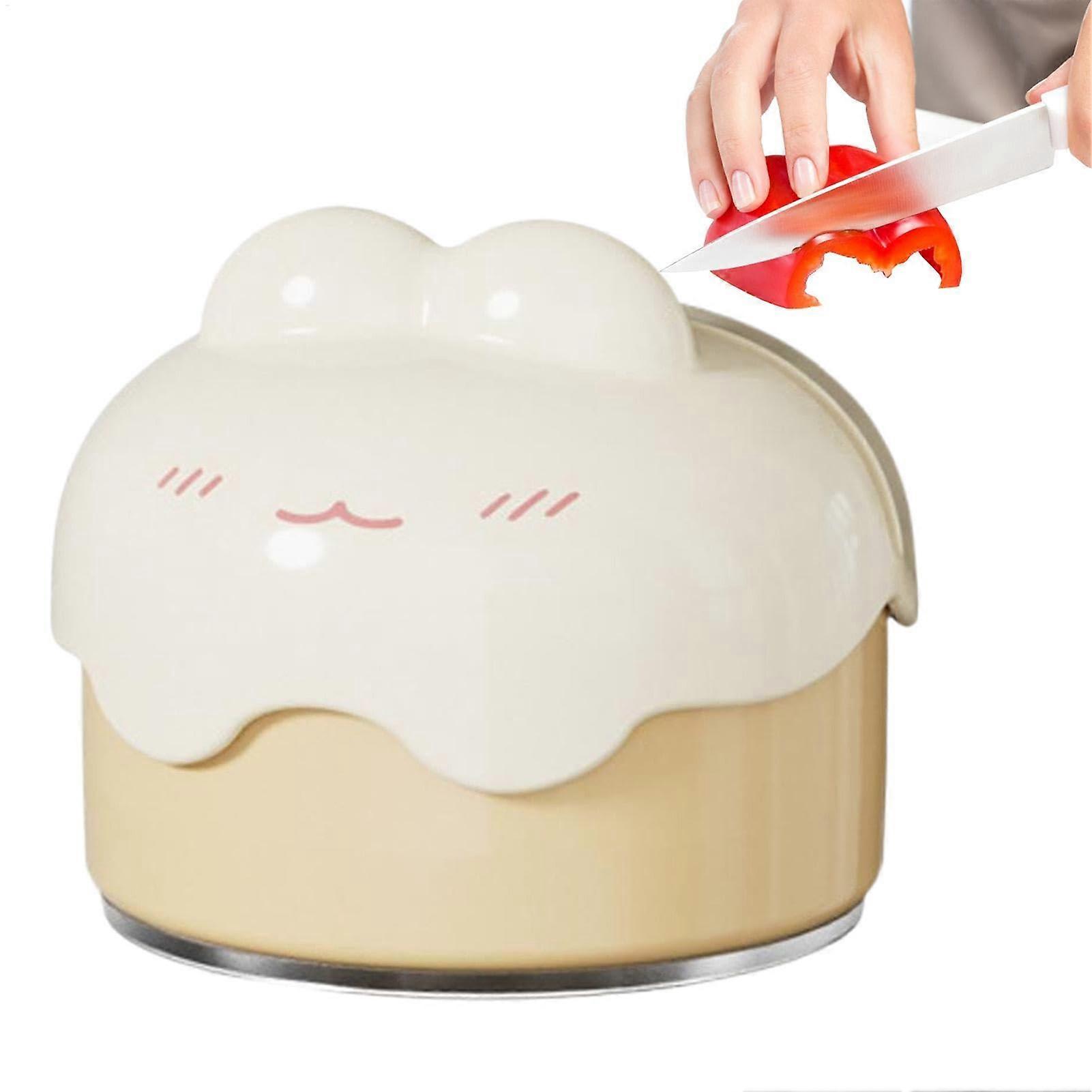 Manual Scissor Sharpener - Portable Kitchen Knife Sharpener with Suction Cup, Manual Kitchen Tool for Quick Polishing