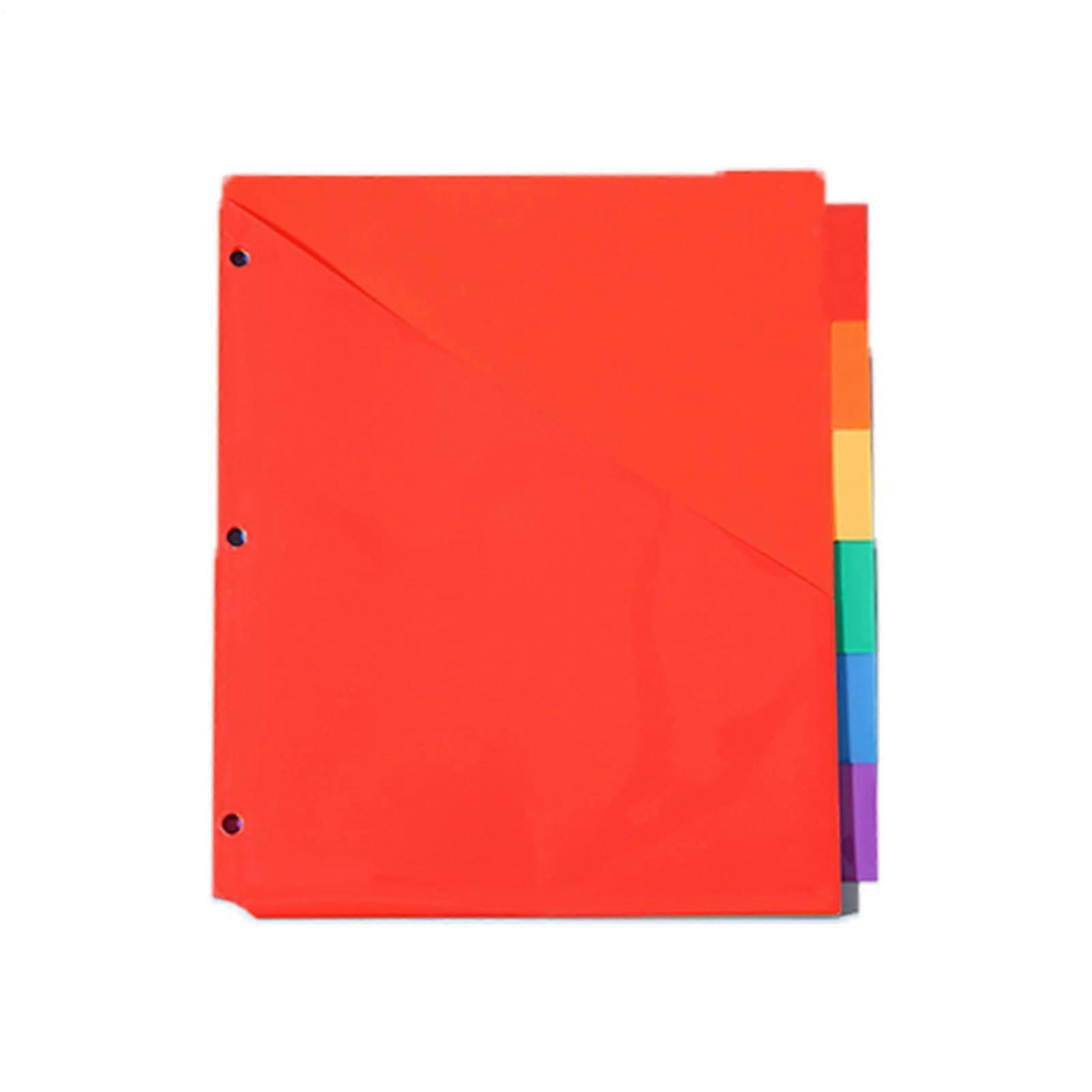 Index dividers for ring binders, colorful 3ring binder reusable dividers