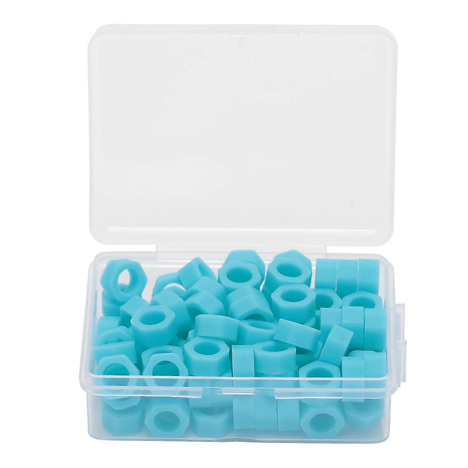 100pcs Dental Code Ring Silicone Instrument Code Circle Autoclavable Dentists MaterialYMMR)