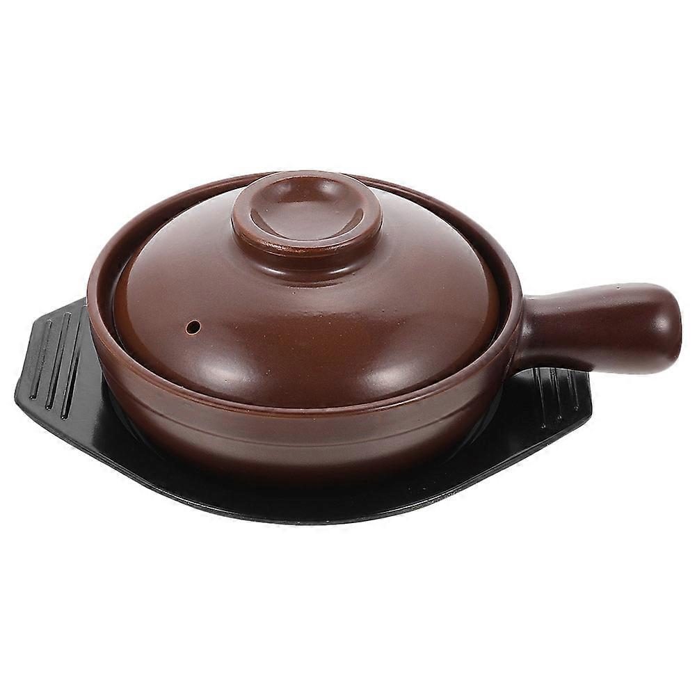 Ceramic Cooking Pot with Handle, High Temperature Resistant Casserole for Home and Restaurant Use, Multi Functional Stewing Pot for Soup, Energy