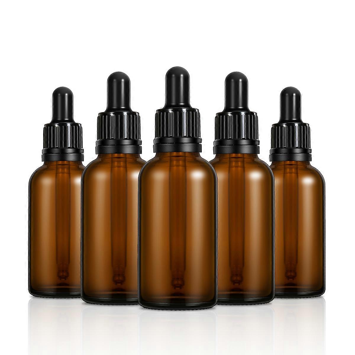 Fragrance Sample Vial Refillable Empty Amber Bottle for Essential Oils Travel 30ml Light Brown Protection from Harmful Light 12Pcs