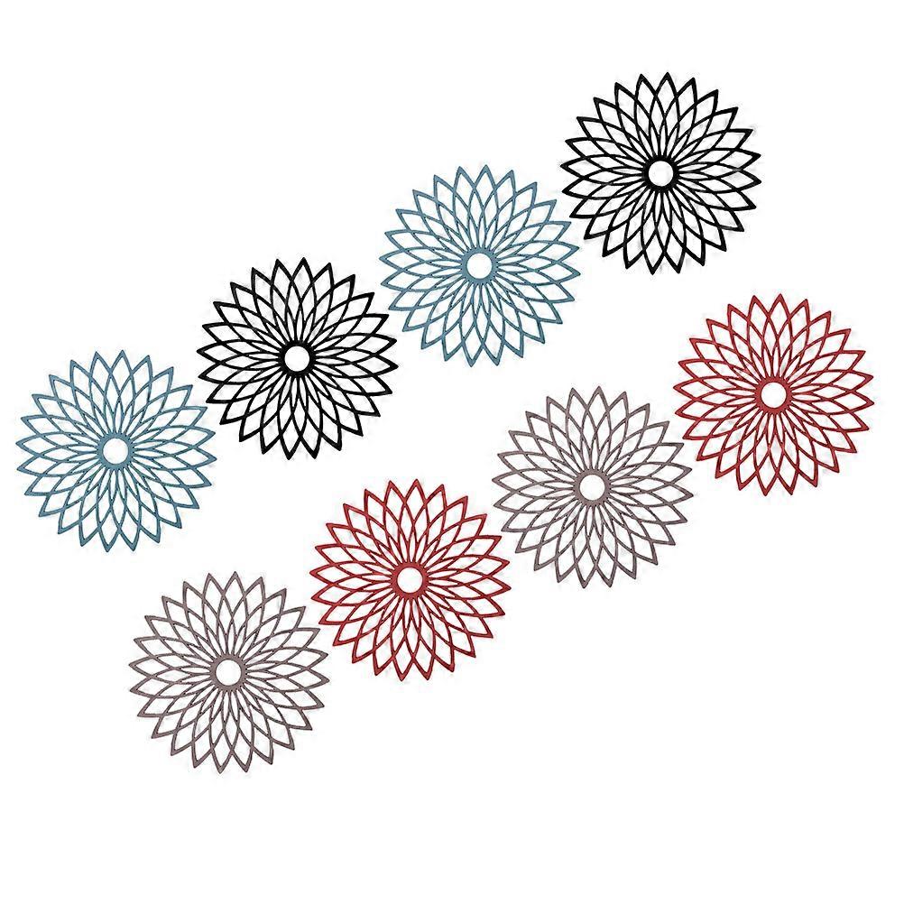 Here's a refined and attractive product description for your **8pcs Hollow Silicone Coasters**:
πΈ **8 Pack Hollow Silicone Coasters β Heat
