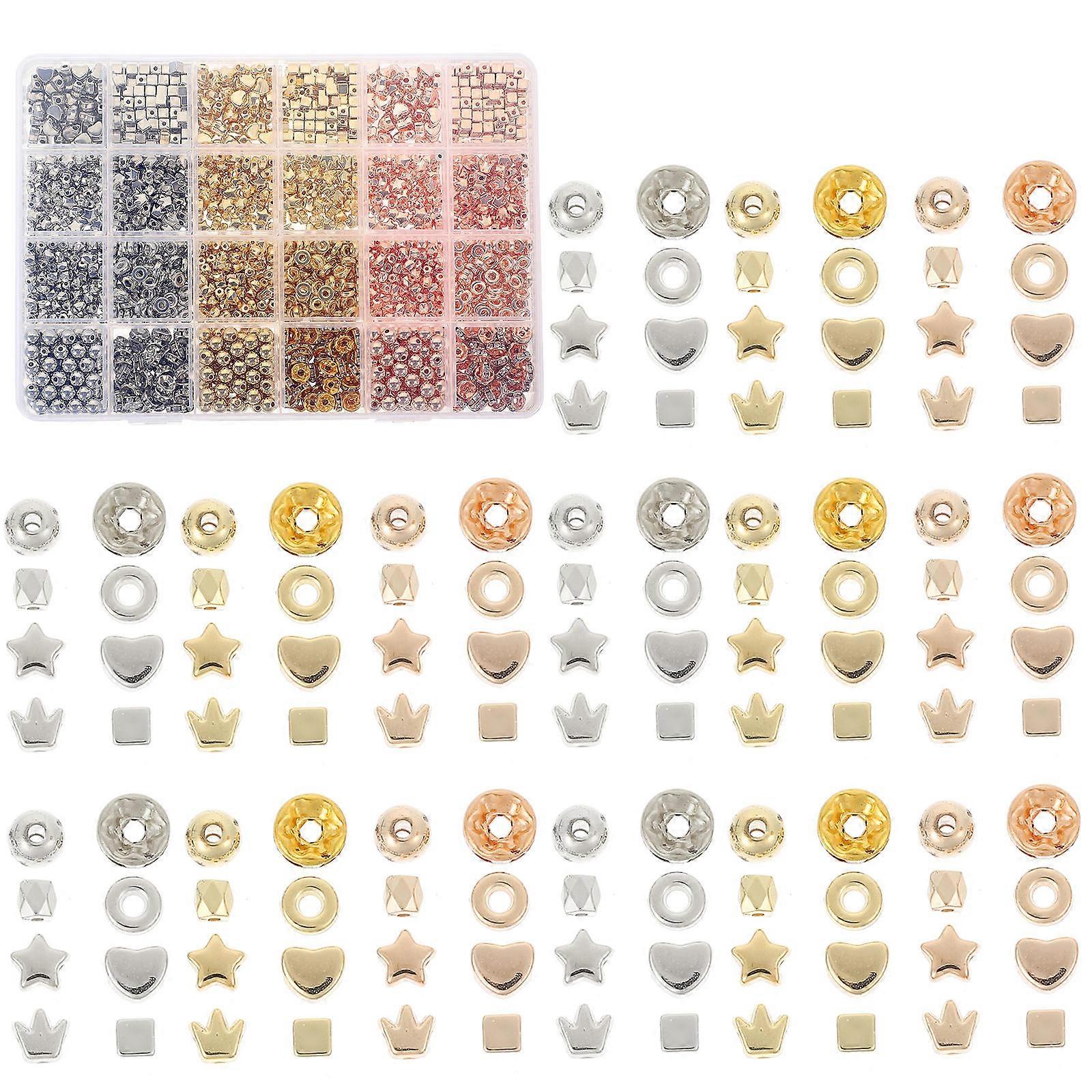 1 Box Spacer Beads Set for DIY Jewelry Making – Versatile Craft Beads for Bracelets, Necklaces & Earrings to Create Unique Handmade Accessories