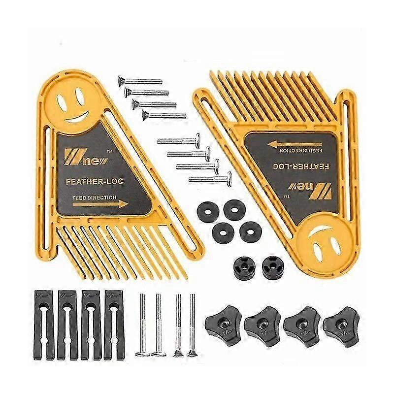 Multi-Use Wood Router Bit Double Featherboards Feather Loc Table for Router Table Circular Saws & Tables Fences Tools Miter Gauge Slot Carpentry DIY G