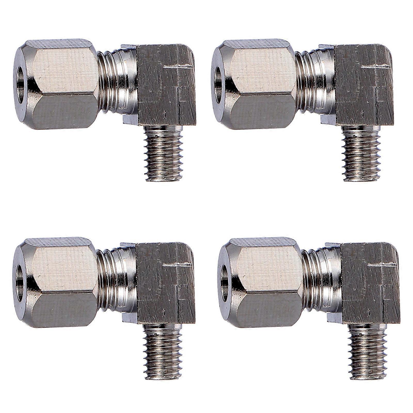 Copper Elbow Fitting Pipe Fitting Accessory Hydraulic Applications 2.3X1.5CM Quick Connect 4Pcs