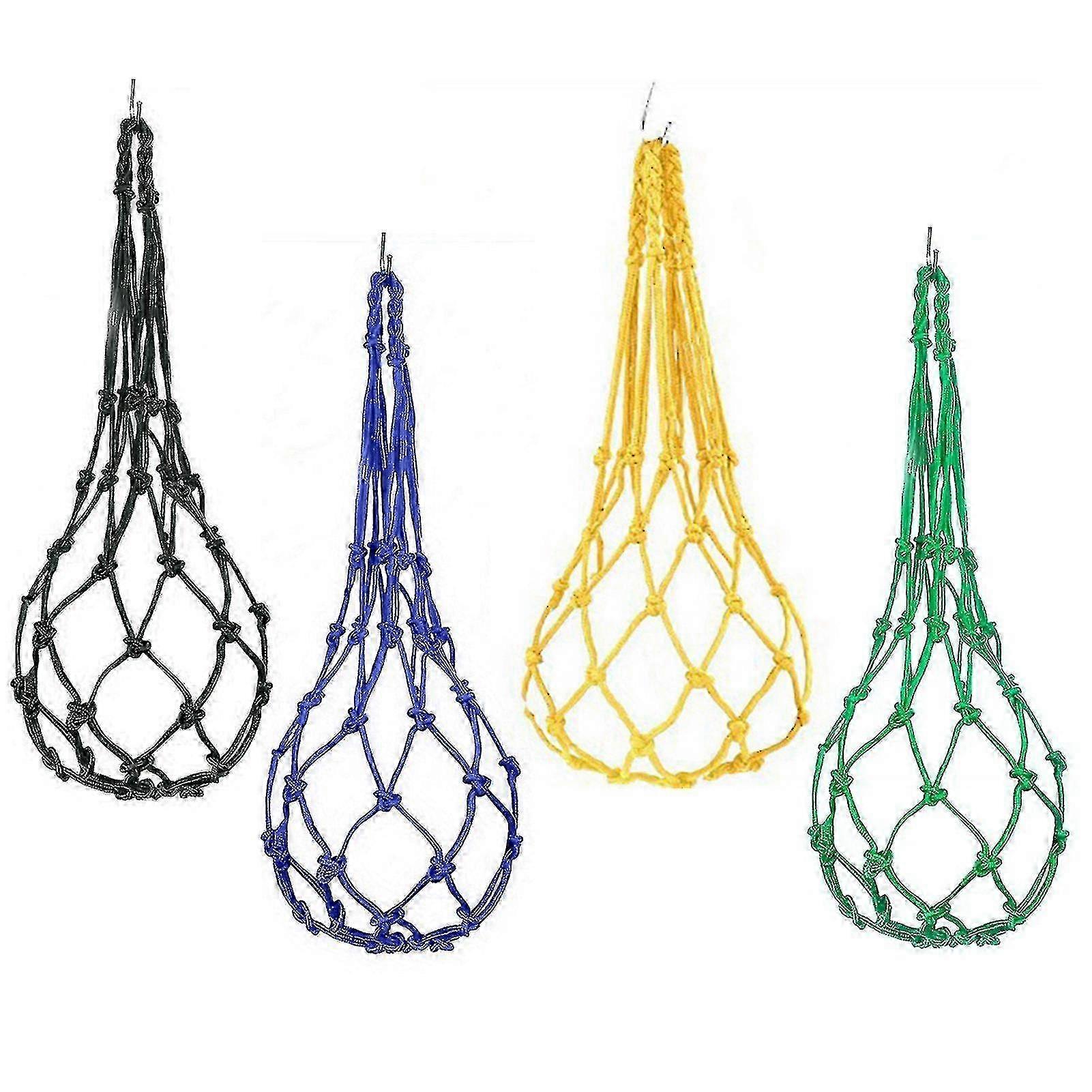 4Pcs Hanging Mesh Chicken & Vegetable Feeder - Facile à installer, même conception d’alimentation en multicolore pour les poulets de basse-cour