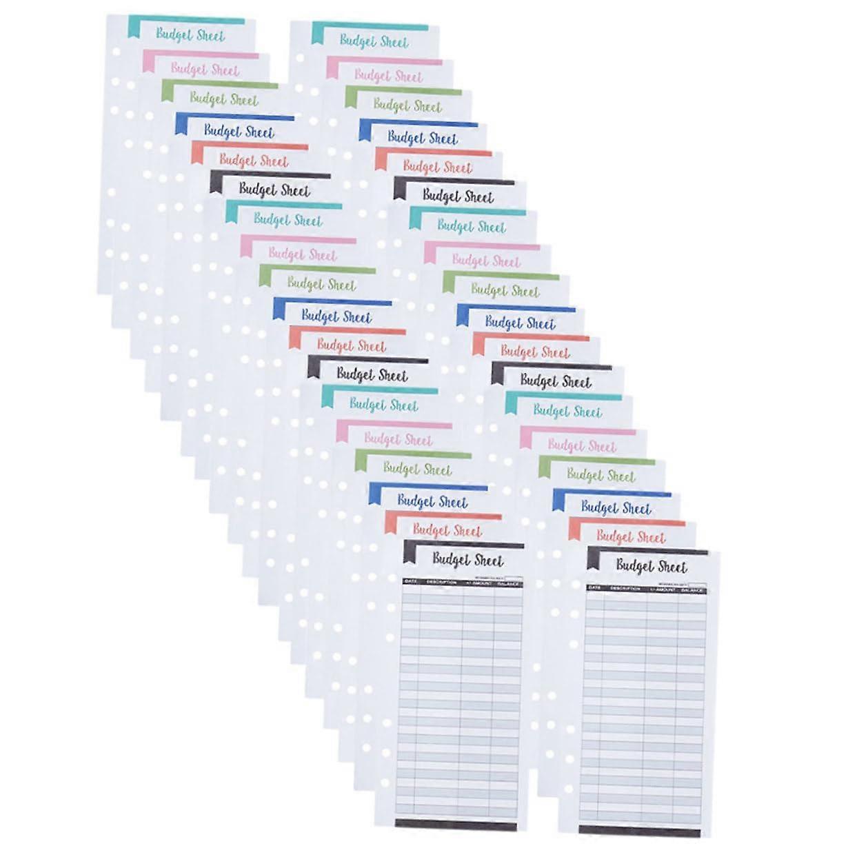 Card Envelopes A6 - 36 Sheets Cardboard Budget Notebook for Spending Tracker, Cash Envelope Folder, Expense Organizer