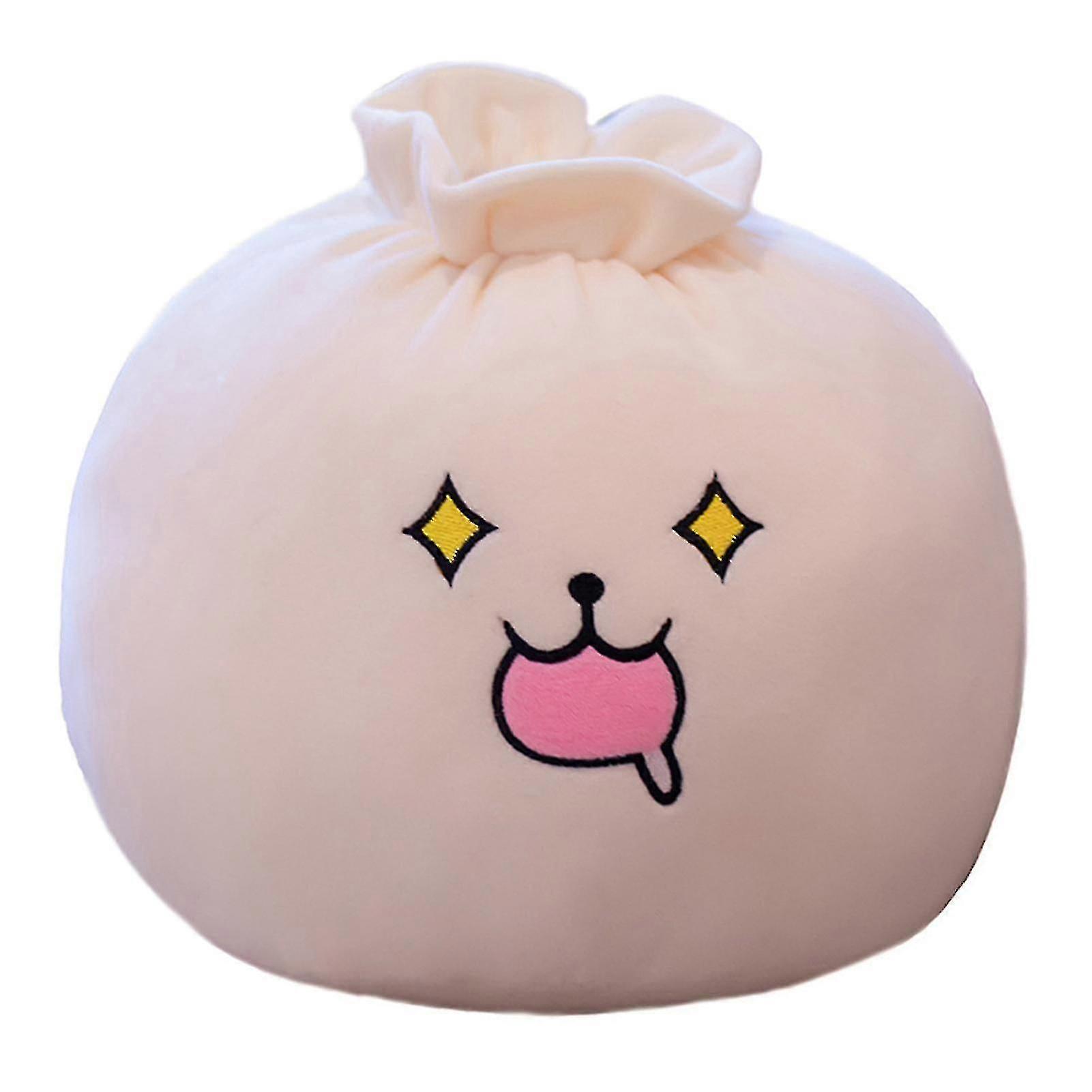 Dumpling Shape Plush Stuffed Toy With Assorted Expressions Super Soft Pillow