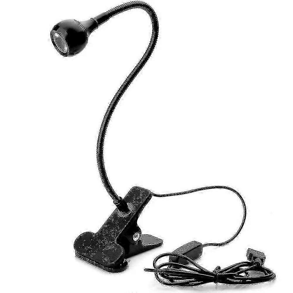 USB Clip Reading Light with 3 Color Modes, Bed Night Lamp