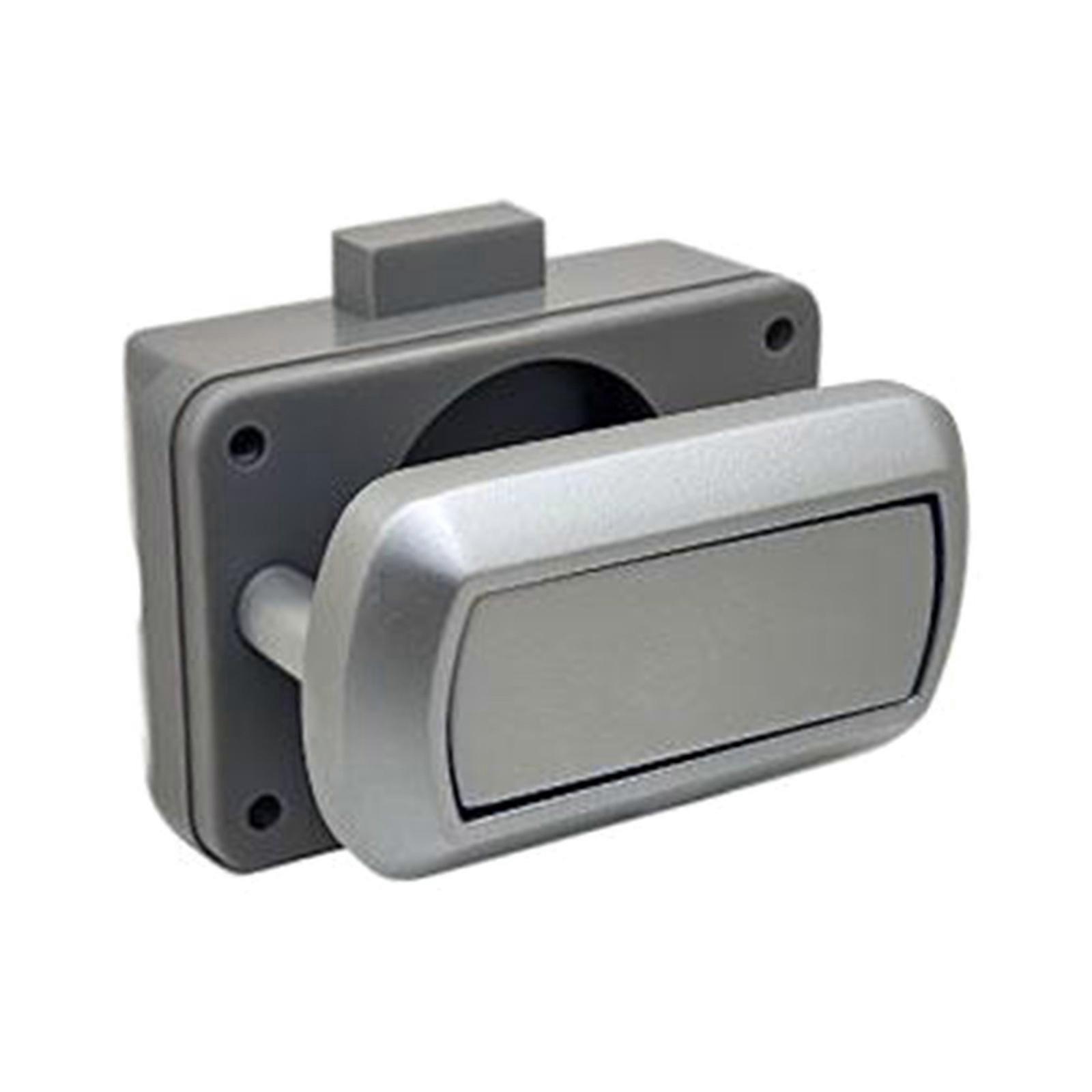 Push Button Lock Corrosion Resistant & Space Saving Push Button Catches Simple Installation for Marine Applications Silver