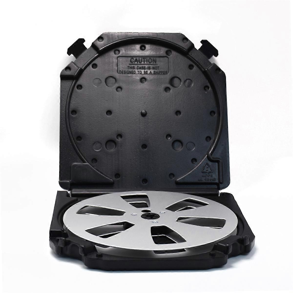 7inch 6-Hole Empty Takeup Reel with Empty Take Up Reels Storage Box Portable Protection Case for 7Inch Sound Tapes A