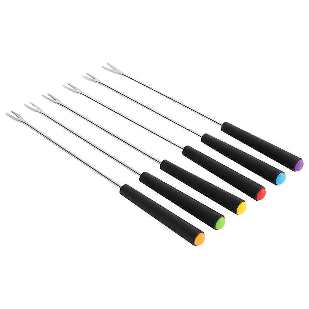 6Pcs Chocolate Dipping Tools Fruit Picks Dessert Forks Party Supplies for Hotels